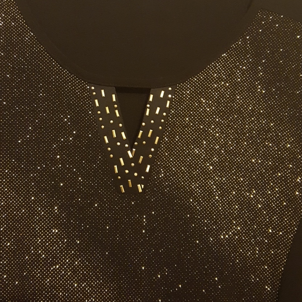 Black and Gold Top